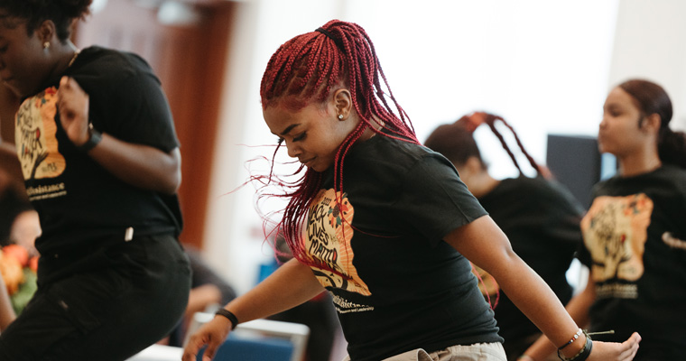 Students perform at BLM Day 