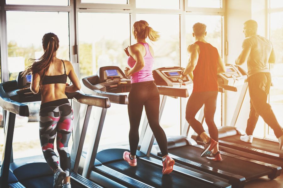 running exercise treadmill gym workout