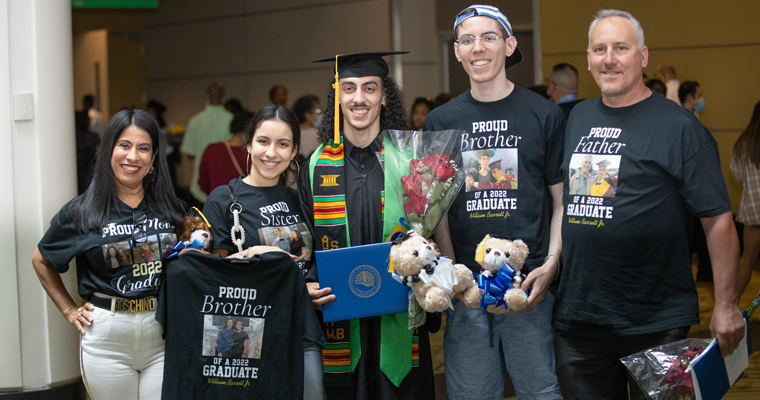 A proud family at commencement