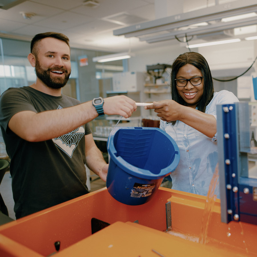 Collaboration in the water lab